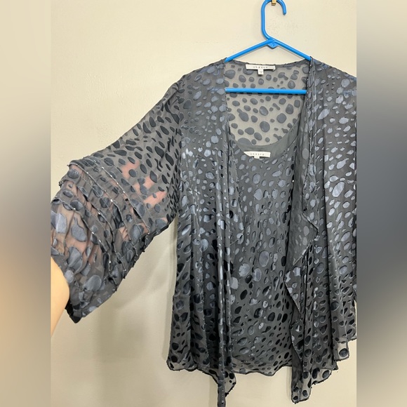 Chesca Women’s Cardigan & Blouse Set, Size 2XL & 18 - Picture 2 of 7